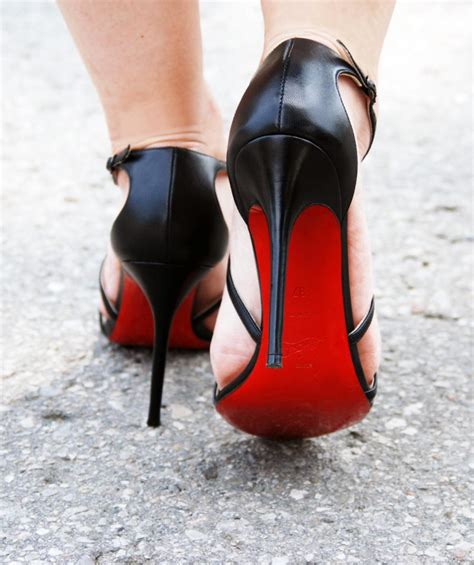 high heel boots red sole.